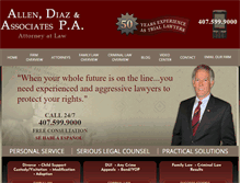 Tablet Screenshot of lawyerallen.com